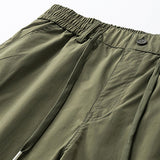 Drawstring Nylon Cargo Shorts