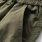 Drawstring Nylon Cargo Shorts