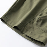 Drawstring Nylon Cargo Shorts
