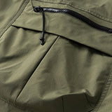 Drawstring Nylon Cargo Shorts
