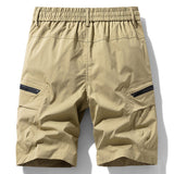 Drawstring Nylon Cargo Shorts