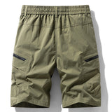 Drawstring Nylon Cargo Shorts