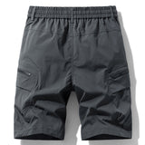 Drawstring Nylon Cargo Shorts
