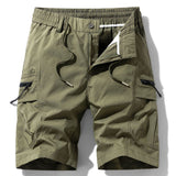Drawstring Nylon Cargo Shorts