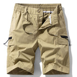 Drawstring Nylon Cargo Shorts