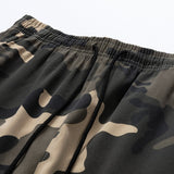 Camouflage Drawstring Cargo Shorts