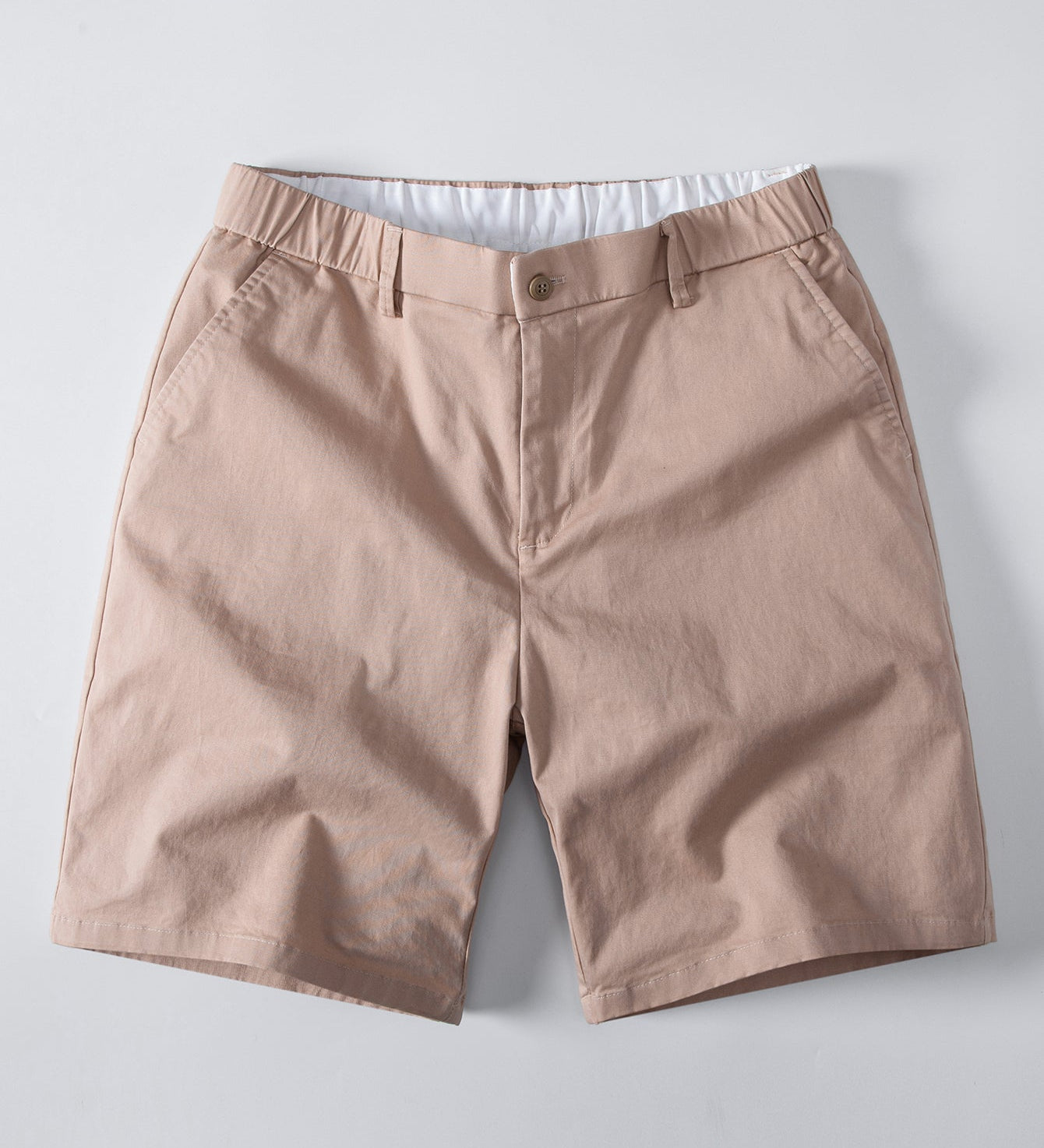 Elastic Waist Chino Shorts