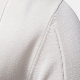 Contrast Trim Zipper Knit Polo Shirt