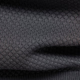 Pineapple Texture Knit V Neck Polo