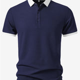Contrast Collar Polo