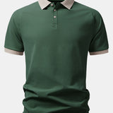 Contrast Raglan Sleeve Polo