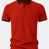 Contrast Collar Polo