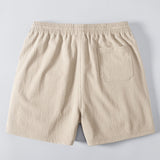 Crinkle Textured Drawstring 5" Shorts