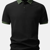 Contrast Raglan Sleeve Polo