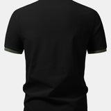 Contrast Raglan Sleeve Polo