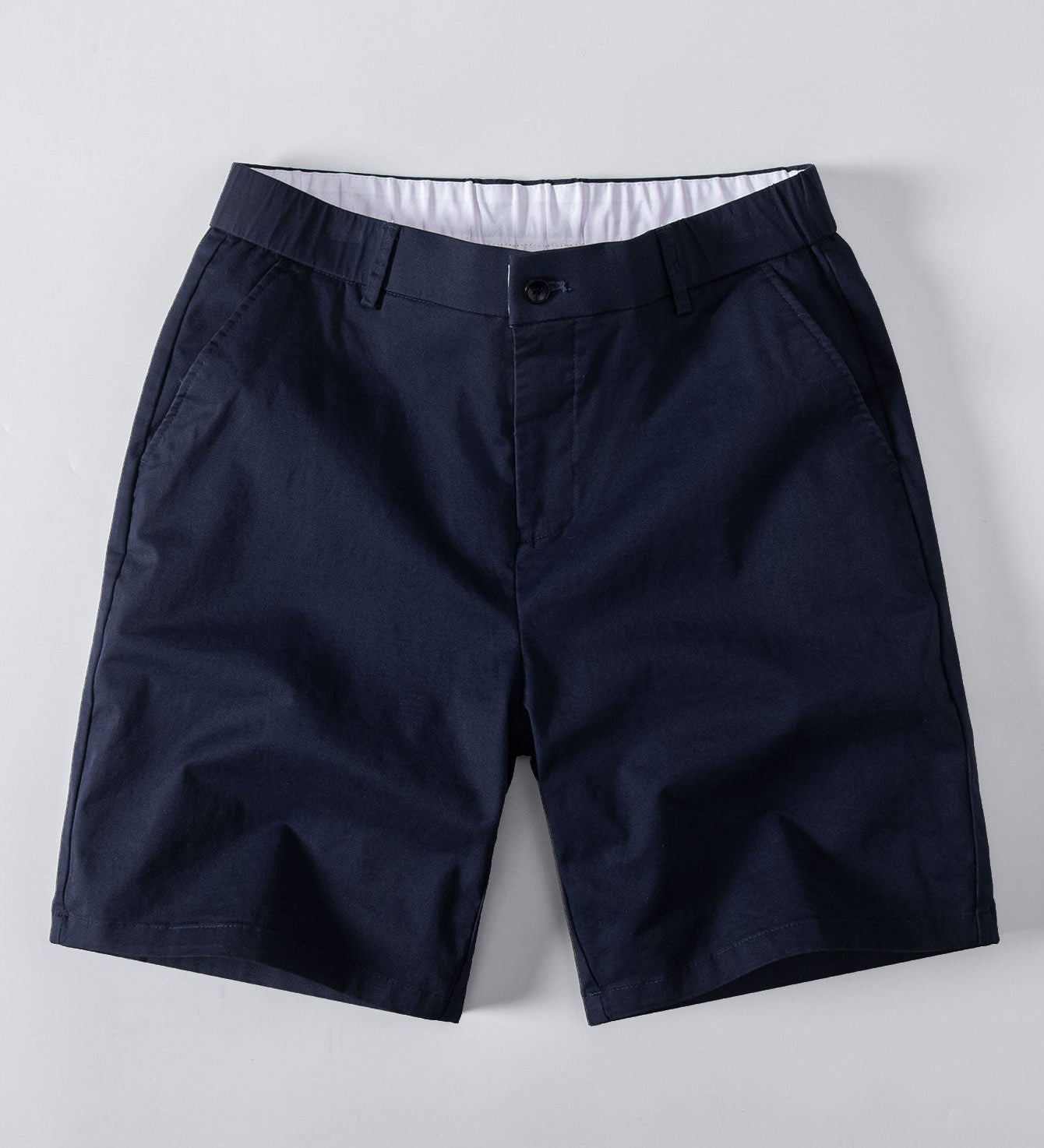 Elastic Waist Chino Shorts
