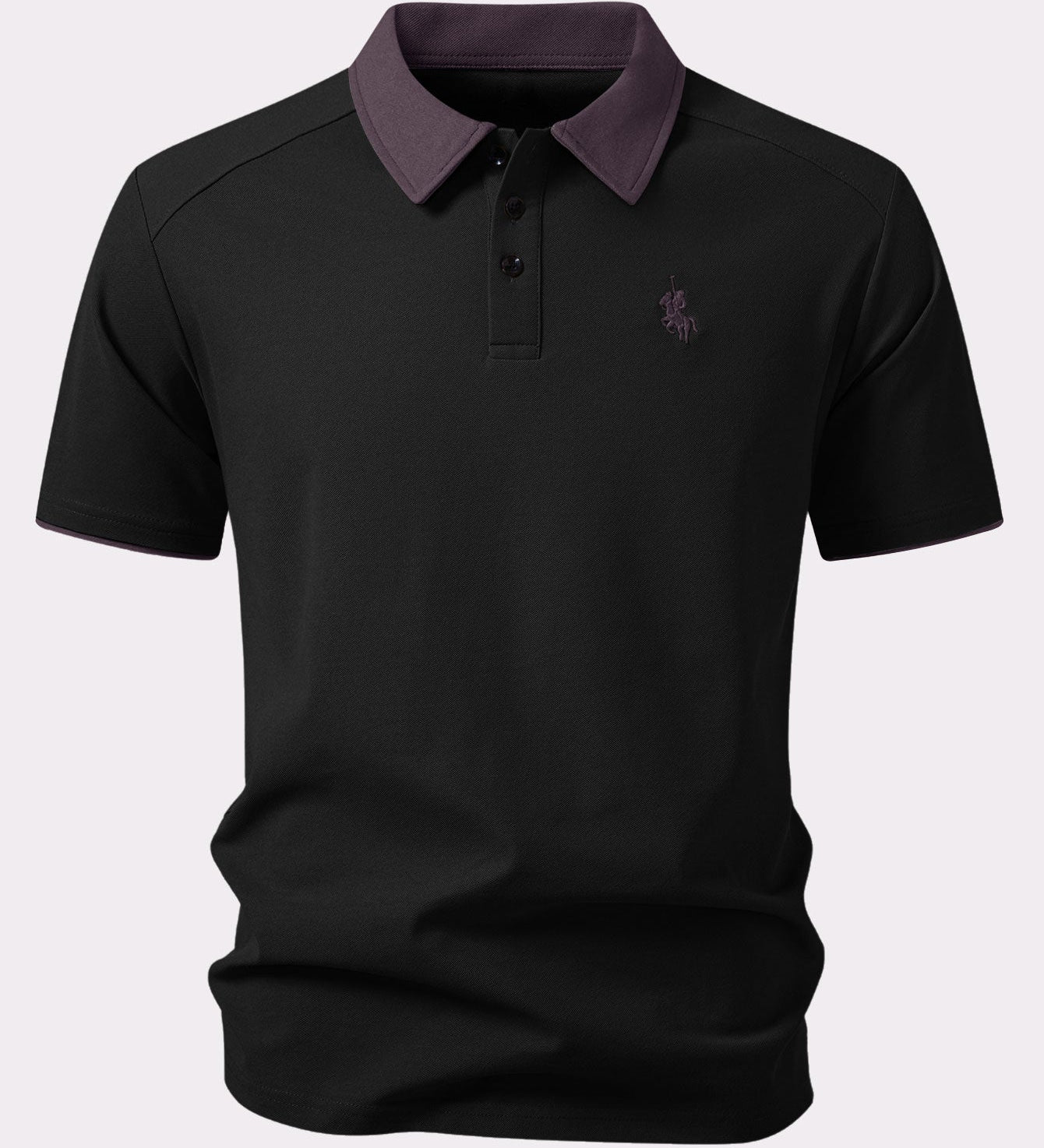 Contrast Collar Polo