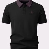 Contrast Collar Polo