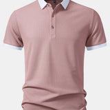 Contrast Collar Polo