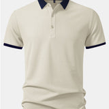 Contrast Collar Polo