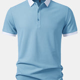 Contrast Collar Polo