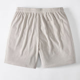 Ethnic Geometric Jacquard Patchwork Corduroy Shorts