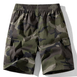 Camouflage Drawstring Cargo Shorts