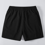 Crinkle Textured Drawstring 5" Shorts