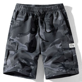 Camouflage Drawstring Cargo Shorts