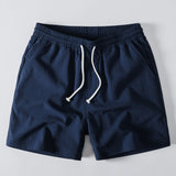Crinkle Textured Drawstring 5" Shorts