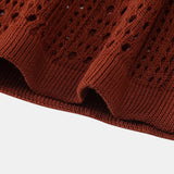 Crochet  V Neck Polo Shirt