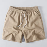 Crinkle Textured Drawstring 5" Shorts