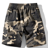 Camouflage Drawstring Cargo Shorts