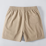 Crinkle Textured Drawstring 5" Shorts