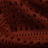 Crochet  V Neck Polo Shirt