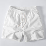 Crinkle Textured Drawstring 5" Shorts