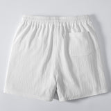 Crinkle Textured Drawstring 5" Shorts