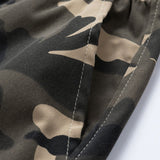 Camouflage Drawstring Cargo Shorts