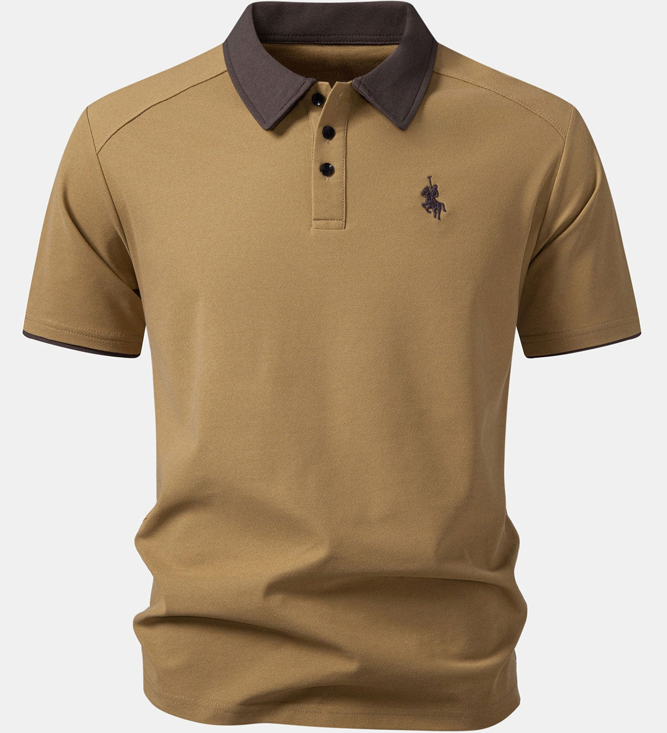 Contrast Collar Polo