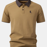 Contrast Collar Polo