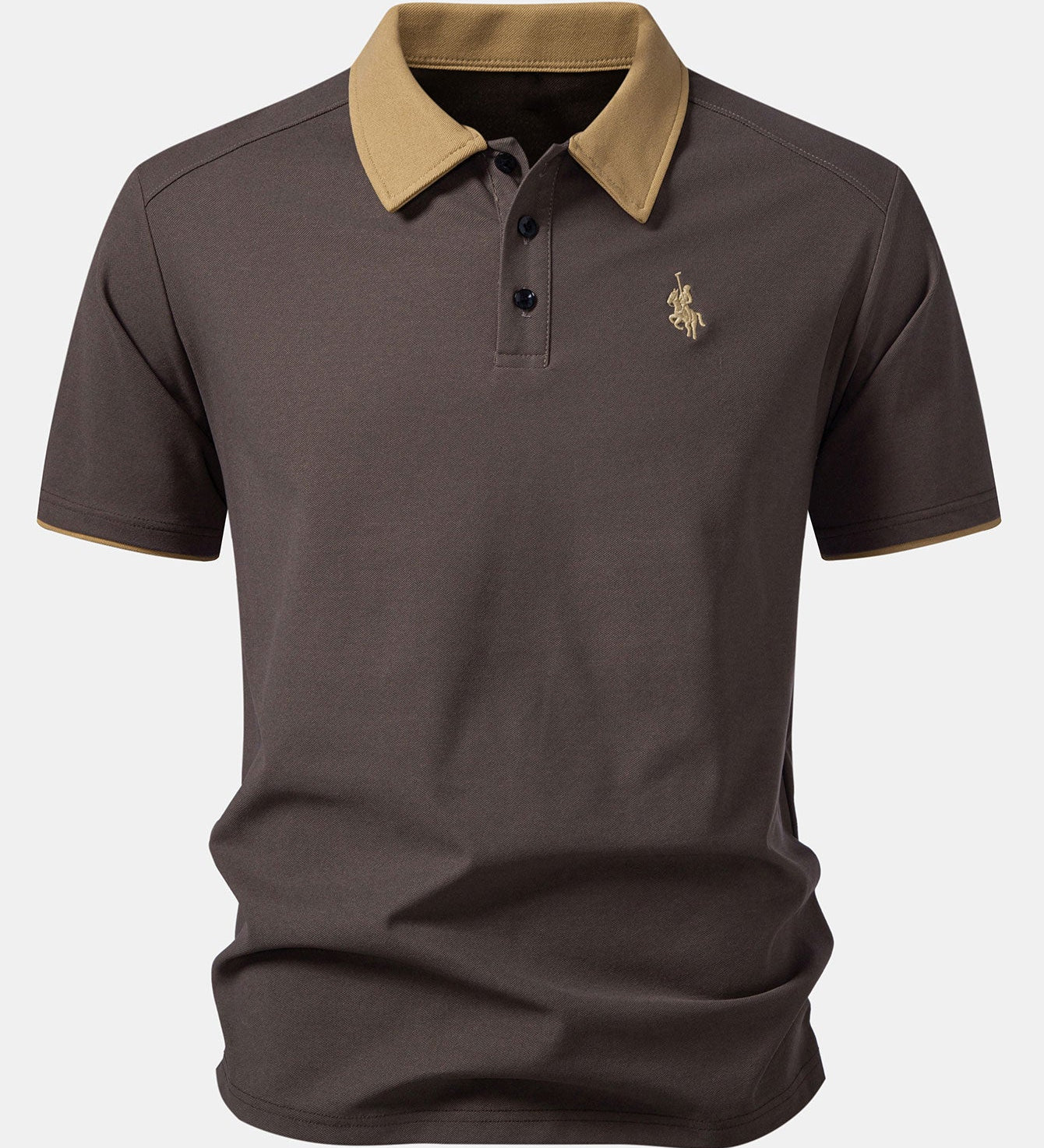 Contrast Collar Polo