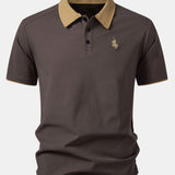 Contrast Collar Polo
