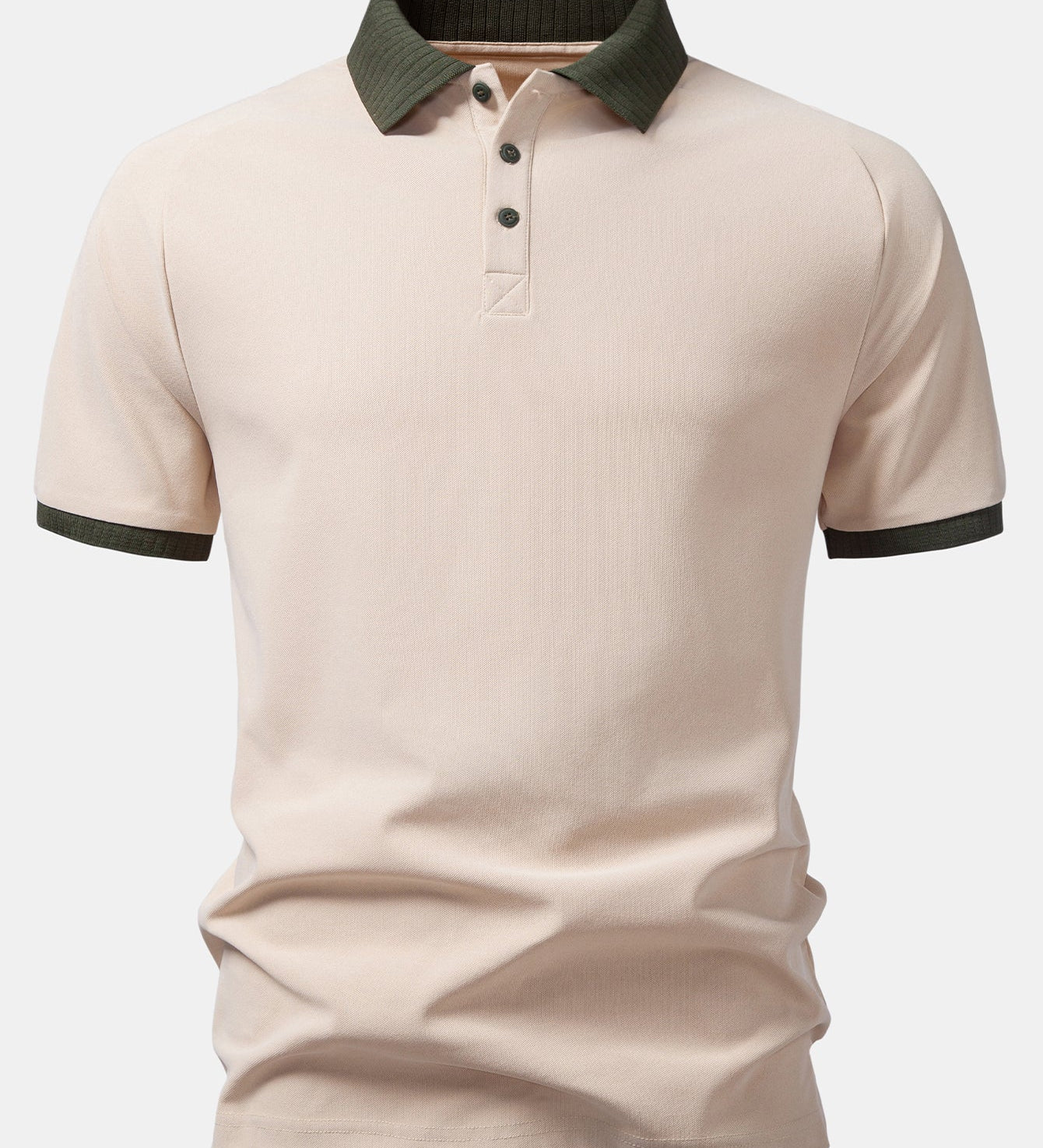 Contrast Raglan Sleeve Polo