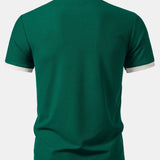 Contrast Collar Polo