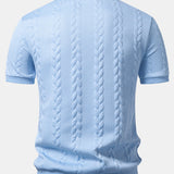 Twist Jacquard V Neck Polo