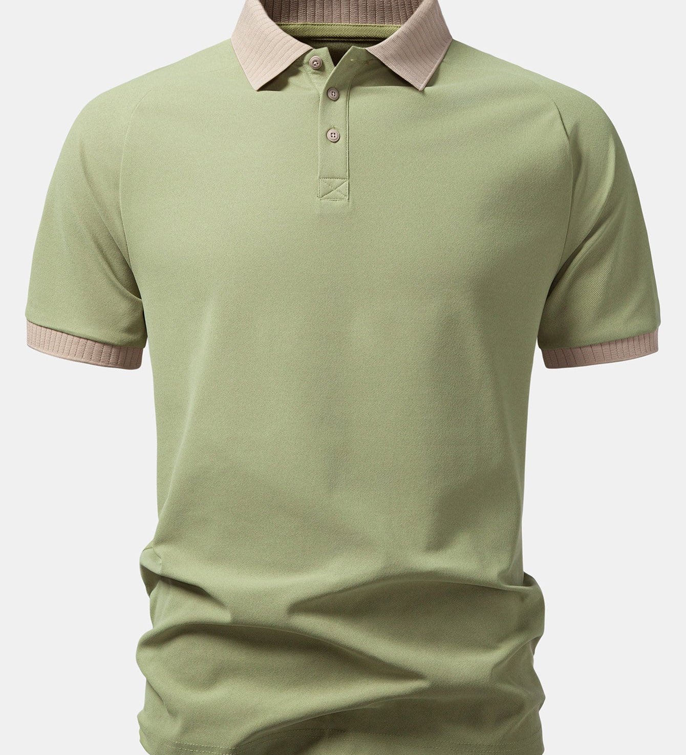 Contrast Raglan Sleeve Polo