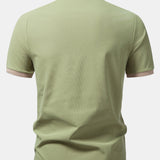 Contrast Raglan Sleeve Polo
