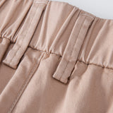 Elastic Waist Chino Shorts