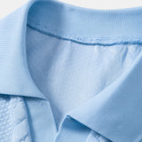 Twist Jacquard V Neck Polo
